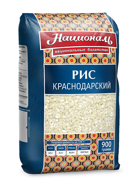 Крупа рис Националь Краснодарский 900г